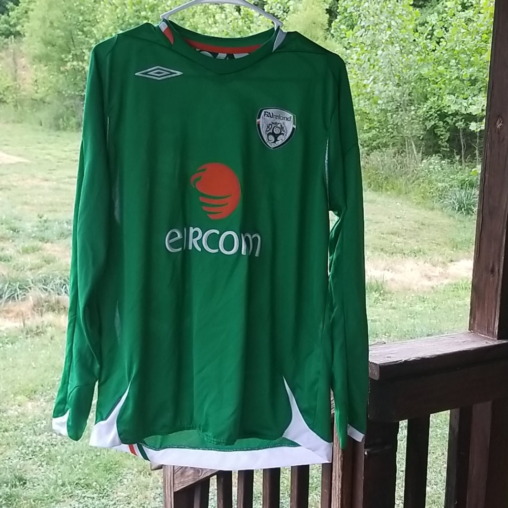 Green mens soccer Jersey
